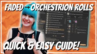 Turn your FADED into ORCHESTRION ROLLS in less than a minute [upl. by Adonis]