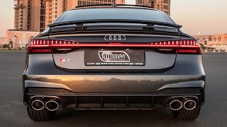 NEW 2021 AUDI S7 SPORTBACK TFSI  REAL EXHAUST PROPER ENGINE NO OPF GREAT SUCCESSOR TO V8TT C7 [upl. by Pavyer]