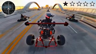 Insane 70mph Electric GoKarts on Public Roads [upl. by Norwood887]