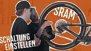 How to Schaltung einstellen  SRAM Eagle [upl. by Llemij498]