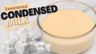 Homemade Sweetened Condensed Milk  Baking Basics [upl. by Mirabel]