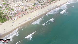 Ecuador Canoa Beach Wonderful Manabí Playas tourist DJI Phantom Drone 4k [upl. by Nohtanhoj392]