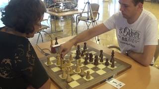 WGM Dana ReiznieceOzola  GM Arturs Neiksans Rapid chess English opening [upl. by Charisse]