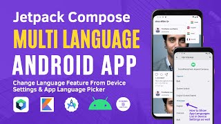 Android Jetpack Compose Multi Language App  Per App Language Localization in Jetpack Compose [upl. by Herzen]