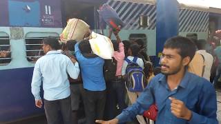 HDIndian RailwayEpic crowd in Vaishali express [upl. by Ellered]