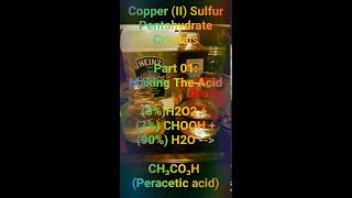 How To Make Peracetic Acid [upl. by Ylrbmik]