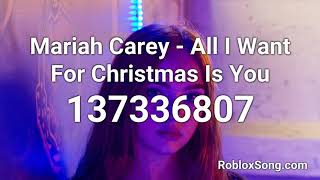 Mariah Carey  All I Want For Christmas Is You Roblox ID  Music Code [upl. by Boycey]