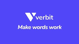 Verbit Make Words Work [upl. by Daron]