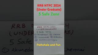 RRB NTPC 2024 Under Graduate 5 Safe Zoneजरूर देखेntpc examrailway examviral shorts [upl. by Amikahs]