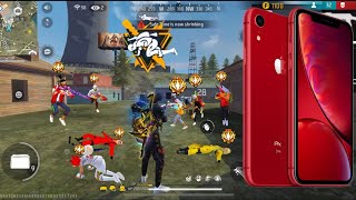 iPhone XR 📲 Ultra max Graphics Gameplay 😎 Garena Free Fire [upl. by Adnorhs]