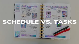 How to Manage your Schedule vs your Tasks In Your Planner functionalplanner [upl. by Riggins114]