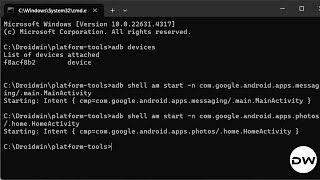 How to Launch any Android App via ADB Commands [upl. by Naujik]