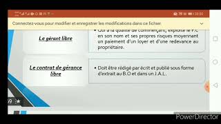 droit des affaires S5 partie 18la gérance libre du fonds de commerce [upl. by Hartnett]