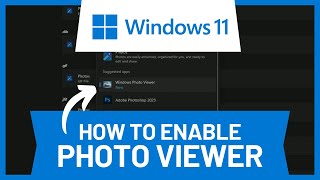 How to Enable Windows Photo Viewer in Windows 11 • Tutorial [upl. by Nevad293]