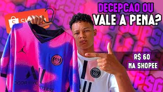 COMPREI A CAMISA ROSA DO PSG NA SHOPEE E CHEGOU ISSO [upl. by Lorenzana]