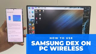 Hindi How to use samsung dex wireless on laptop windows 11  How to use samsung dex s23 ultra [upl. by Elie]