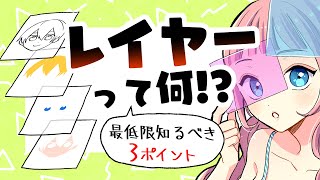 【デジタルイラスト初心者向け】レイヤー機能の使い方！３つだけ知ってればOK！【アイビスペイントクリップスタジオ】 [upl. by Eltsirk]