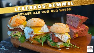 Wiesn Leberkäs Semmel  Oktoberfest Rezept vom Saupreiß für Saupreissen 2  DADs BBQ Leberkäse [upl. by Kenrick]