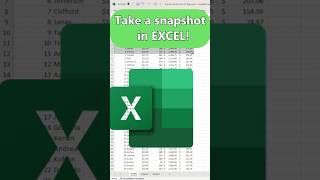 How to Take a Snapshot in Excel  EASY Tutorial for Beginners [upl. by Cath]