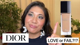 DIOR Forever Skin Glow Foundation 3WO tryon amp review on BROWN  TAN skin [upl. by Aneehsram]