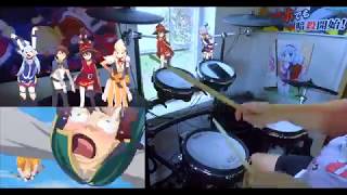 Konosuba OP 2 Drum Cover [upl. by Lasyrc393]