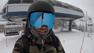 Riding my Burton Kilroy 3D in Deepest Powder Day [upl. by Oibaf]