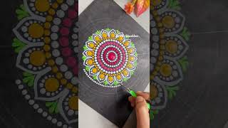 Dot Mandala Art youtubeshorts shorts mandalaart trending [upl. by Alejandro779]