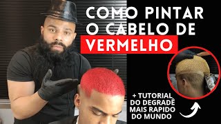 Como Pintar o Cabelo masculino de vermelho [upl. by Girish]