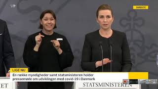 Mette Frederiksen Coronavirus Pressemøde 11032020  Danmark i Undtagelsestilstand [upl. by Elberta]