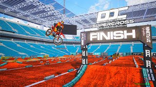 Can i win my first Supercross race with only 200 hours in MX Bikes [upl. by Eerat940]