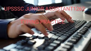 Upsssc JA1262 Typing Notice Typing Date  Typing Practice typingpractice upsssc uppcs [upl. by Nilok]