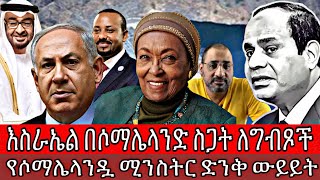 እስራኤል በሶማሌላንድ ስጋት ለግብጾች የሶማሌላንዷ ሚንስትር ድንቅ ውይይት [upl. by Shelba]