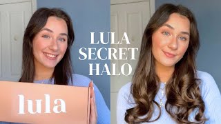 Lula Halo Hair Extensions Review for PCOS Hair Loss [upl. by Ellekcir]