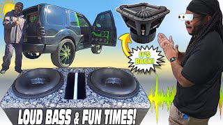 Blasting LOUD BASS at Showtime  NEW Kicker Solo X 12 inch Subwoofer amp CRAZY Car Audio Sub Installs [upl. by Yesmar]