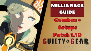 Millia Rage Complete Guide  Learn How to Win With Millia  Millia Combos  Guilty Gear Strive [upl. by Noyes82]