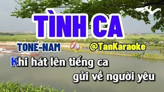 TÌNH CA karaoke Tone Nam tankaraoke [upl. by Adrianne]