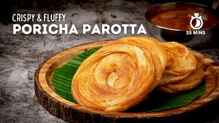 Poricha Parotta Recipe  Fried Parotta  Parotta Recipes  How to make Poricha Parotta  Cookd [upl. by Woothen]