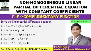 Non Homogeneous Partial Differential Equations  Non Homogeneous PDE  Rules for CF [upl. by Ambrosi]