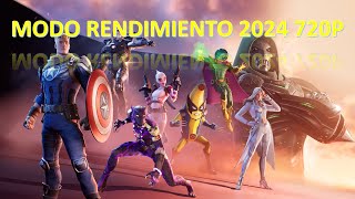 FORTNITE MODO RENDIMIENTO 720P 2024 RYZEN 3 2200G [upl. by Vladamar611]