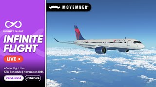 Infinite Flight Live Fairbanks to Seattle 09NOV24 [upl. by Rayford]