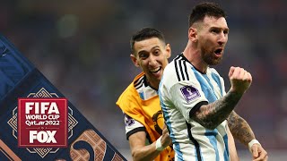 Lionel Messi and Argentina celebrate after winning the 2022 FIFA World Cup final  FOX Soccer [upl. by Weil]