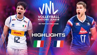 🇮🇹 ITA vs 🇫🇷 FRA  Quarter Finals  Highlights  Mens VNL 2024 [upl. by Schroth]