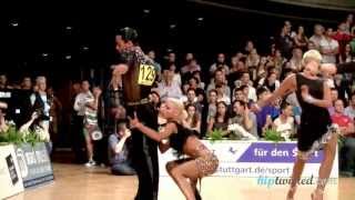 Gabriele Goffredo  Anna Matus GOC Stuttgart 2013 WDSF Grand Slam latin 4 round  rumba [upl. by Eelorac]