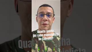 QUANTO GANHA UM CABO ESPECIALISTA DO EXÉRCITO  Mostrei o meu contracheque [upl. by Jet]