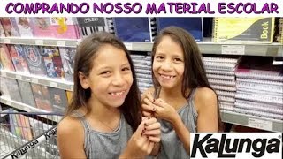 COMPRANDO NOSSO MATERIAL ESCOLAR  KALUNGA [upl. by Eriam124]