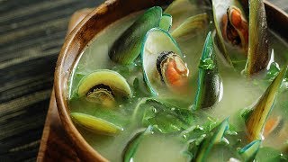 Tinolang Tahong  a Filipino Mussel Soup 🎧 [upl. by Poland728]