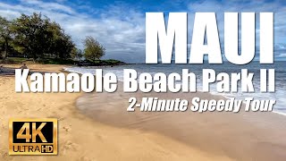 Quick tour using hyper lapse showing snorkelsite Kamaole Beach Park II in Kihei Maui Hawaii 4K [upl. by Antonius]