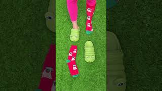 Worm slippers 🐛🐛 Dog socks 🐶🐶 love satisfying trending [upl. by Anilak]