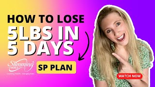 5LBS OFF IN 5 DAYS  SLIMMING WORLD SP PLAN  WHAT I ATE IN A WEEK [upl. by Haram]