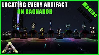 ALL ARTIFACT LOCATIONS ON RAGNAROK WITH GPS COORDS  RAGNAROK  ARK SURVIVAL EVOLVED [upl. by Colwen]